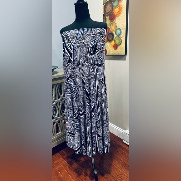 Chico’s Dresses & Skirts - Chico’s Size 1 Blue, Black, White Maxi Skirt